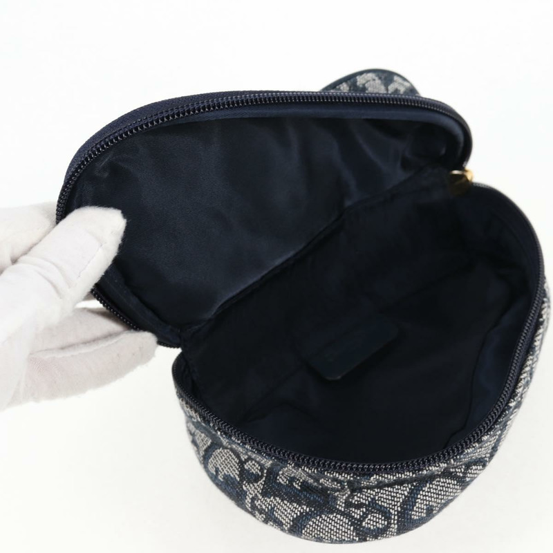 【日本直送】Christian Dior Trotter 帆布馬鞍包 海軍藍金色 正品 134254V-9