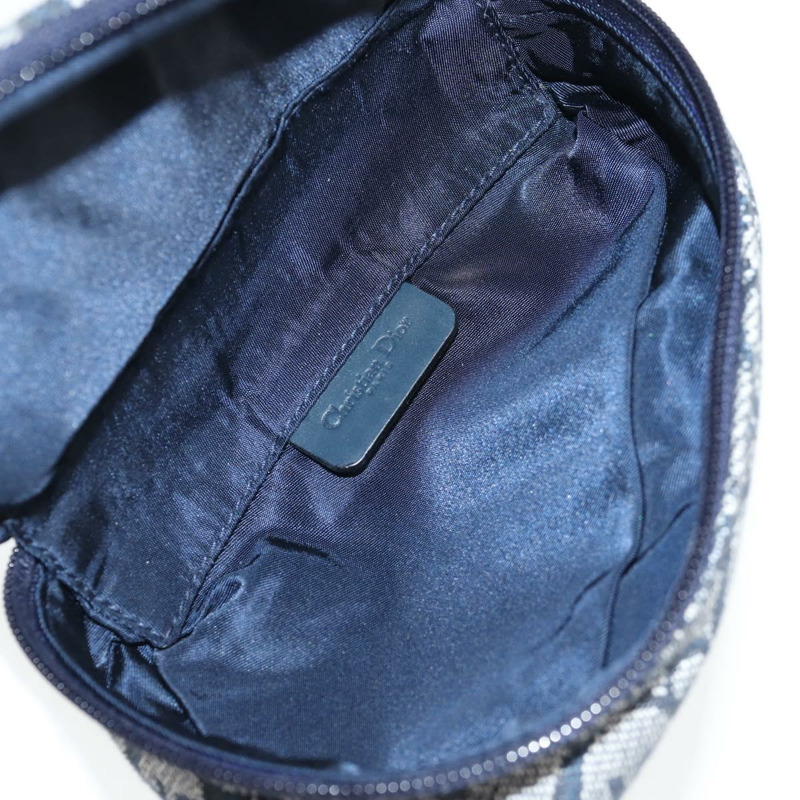 【日本直送】Christian Dior Trotter 帆布馬鞍包 海軍藍金色 正品 134254V-10