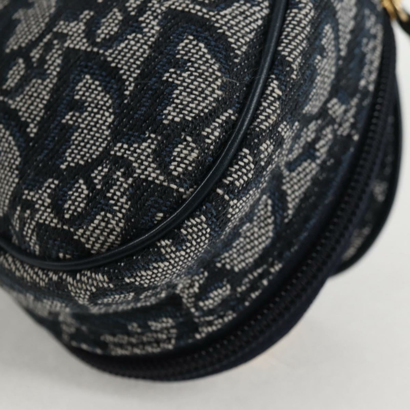 【日本直送】Christian Dior Trotter 帆布馬鞍包 海軍藍金色 正品 134254V-15