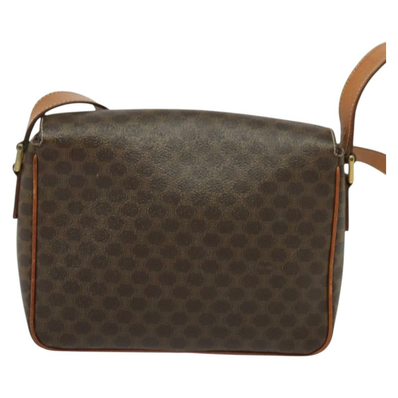 【日本直送】CELINE Macadam帆布肩背包 PVC棕色金色 正品 136046-1