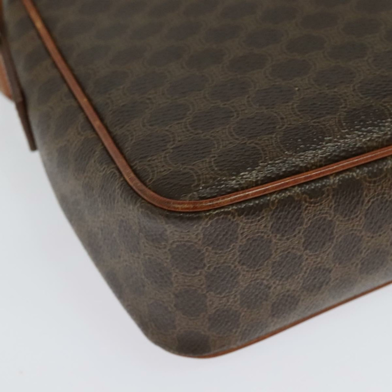 【日本直送】CELINE Macadam帆布肩背包 PVC棕色金色 正品 136046-15