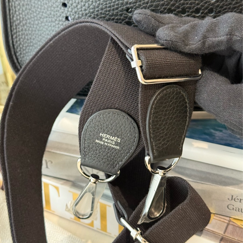 HERMES evelyne 29 黑銀-7