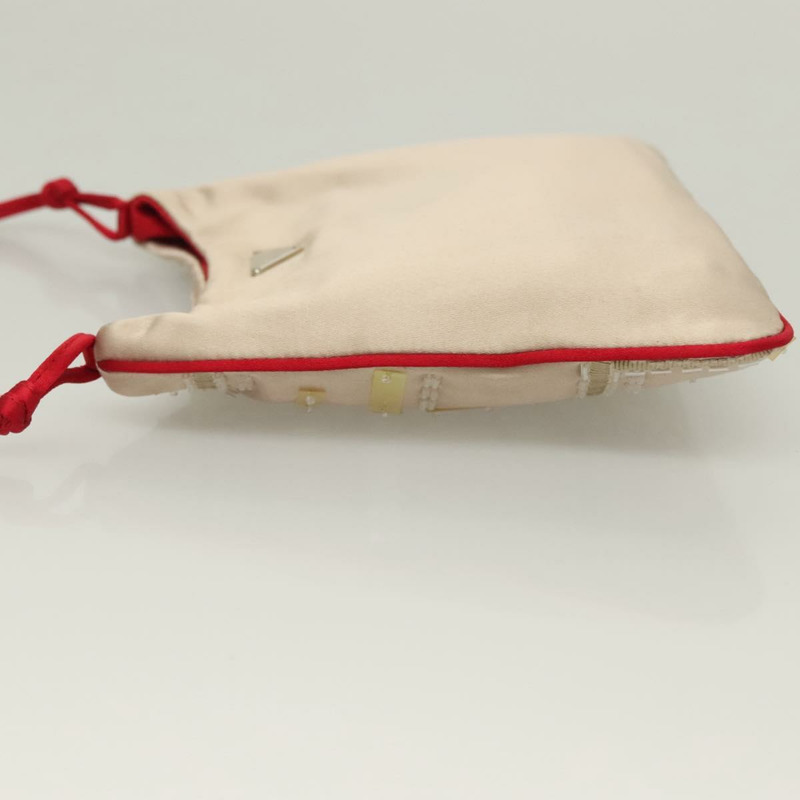 【日本直送】PRADA 手提包 緞面 米色 正品 136267-3