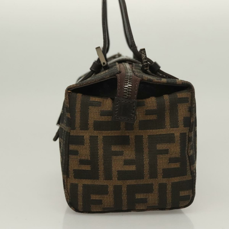 【日本直送】FENDI Zucca帆布Mamma Baguette手袋 棕色 黑色 正品 136113-2