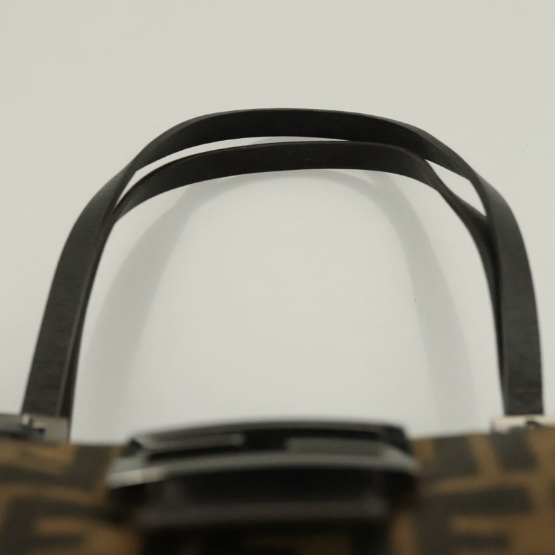 【日本直送】FENDI Zucca帆布Mamma Baguette手袋 棕色 黑色 正品 136113-7