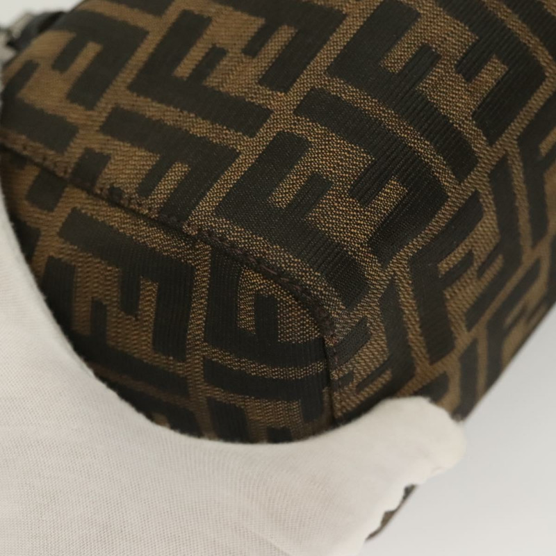【日本直送】FENDI Zucca帆布Mamma Baguette手袋 棕色 黑色 正品 136113-13