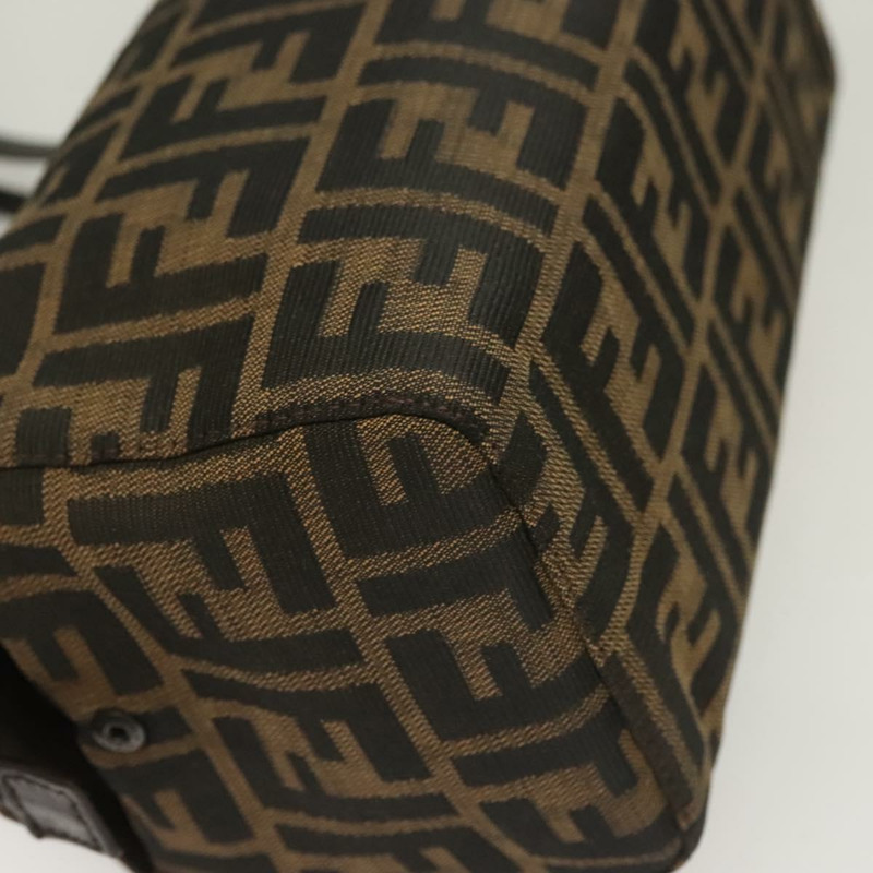 【日本直送】FENDI Zucca帆布Mamma Baguette手袋 棕色 黑色 正品 136113-15