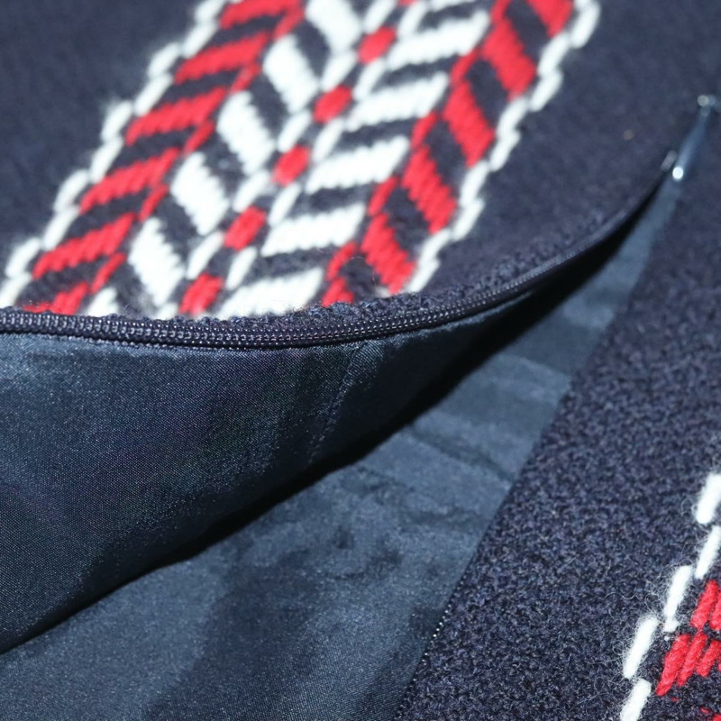 【日本直送】香奈兒 (CHANEL) 粗花呢海軍紅半身裙 CC 正品 132997M-8