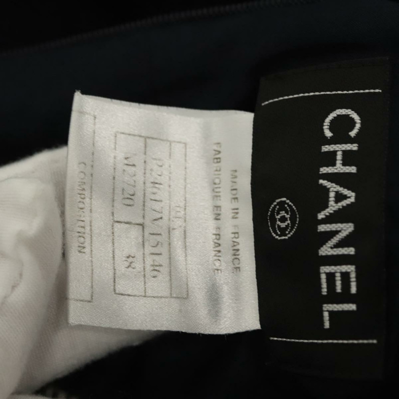 【日本直送】香奈兒 (CHANEL) 粗花呢海軍紅半身裙 CC 正品 132997M-14