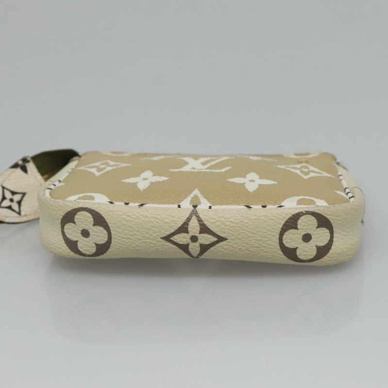【日本直送】路易威登 Monogram Giant Mini Pochette 手拿包 象牙色 M67579 正品 136302-5