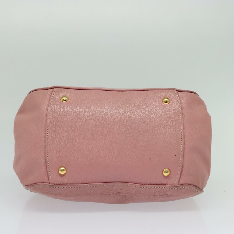 【日本直送】Miu Miu 手提包 皮革 2way 粉金色金色正品 133410-4