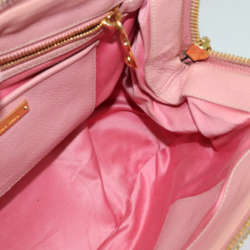 【日本直送】Miu Miu 手提包 皮革 2way 粉金色金色正品 133410-20