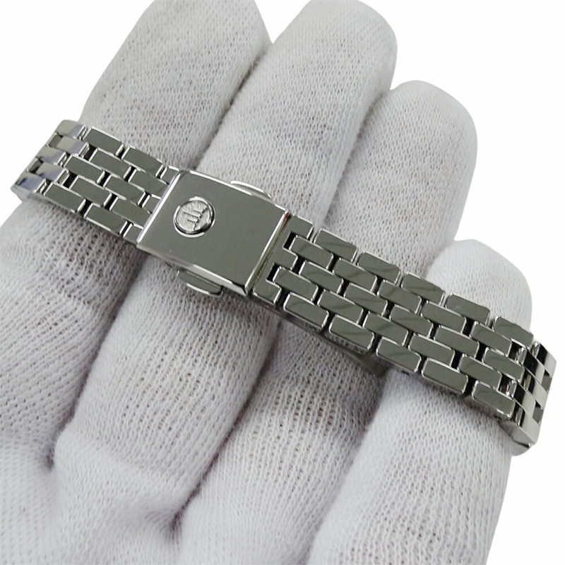 Seiko Credor Signo 5A70-0BP0 GSWE855 女士手錶，粉紅色貝殼和鑽石，石英機芯，不鏽鋼，銀色，拋光-5