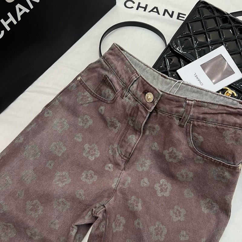 Chanel香奈兒25A高級手工坊牛仔褲-3