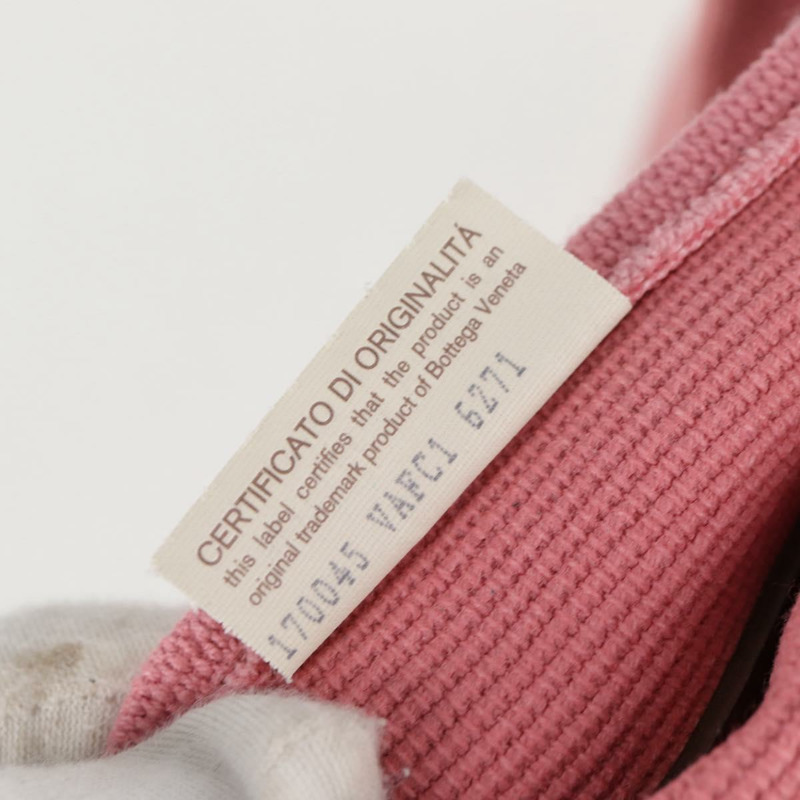 【日本直送】BOTTEGA VENETA 手提包 帆布 粉紅 金色 Auth bs28112-11