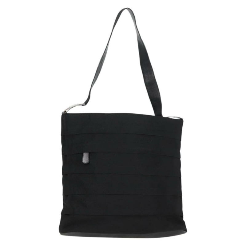 【日本直送】Salvatore Ferragamo Vala 單肩包帆布黑銀色正品 bs27291-0