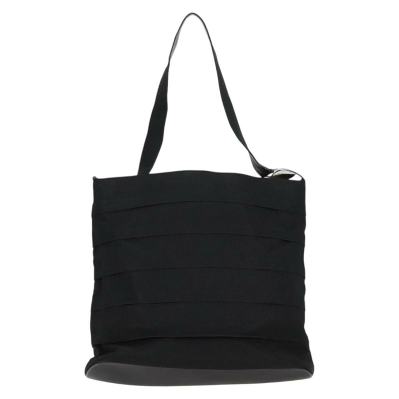 【日本直送】Salvatore Ferragamo Vala 單肩包帆布黑銀色正品 bs27291-1