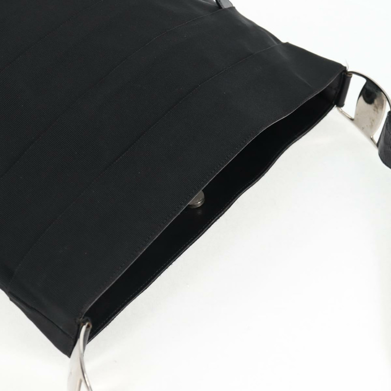 【日本直送】Salvatore Ferragamo Vala 單肩包帆布黑銀色正品 bs27291-5