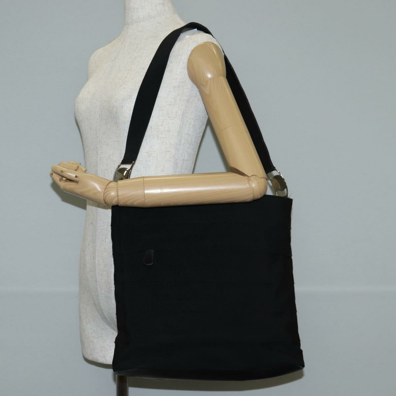 【日本直送】Salvatore Ferragamo Vala 單肩包帆布黑銀色正品 bs27291-20