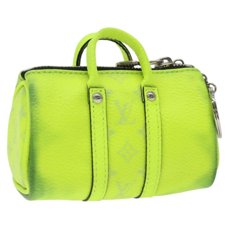 【日本直送】路易威登 Taigalama Porte Cles 迷你 Keepall 吊飾 黃色 M01048 正品 MX390-0