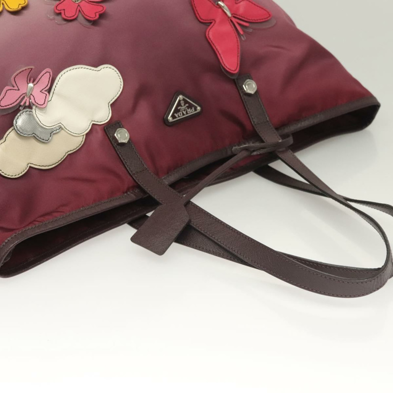 【日本直送】PRADA Flower 日本限量版手提包 尼龍紫色 正品 BA2967-5