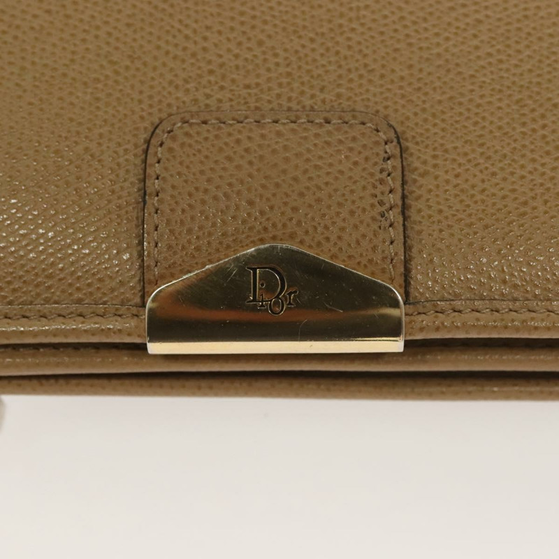 【日本直送】克莉絲汀迪奧鏈單肩包皮革米色金色正品 BA2983-9