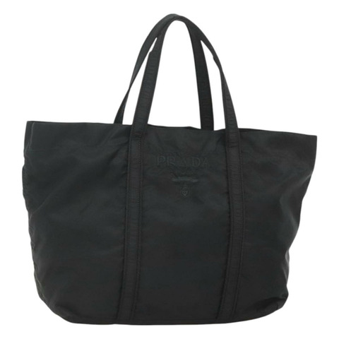 PRADA 手提包 尼龍 黑色 銀色 正品 bs26479