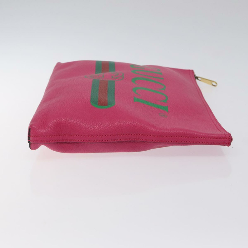 【日本直送】GUCCI 手拿包 皮革 粉紅金 500984 正品 BA2830-2