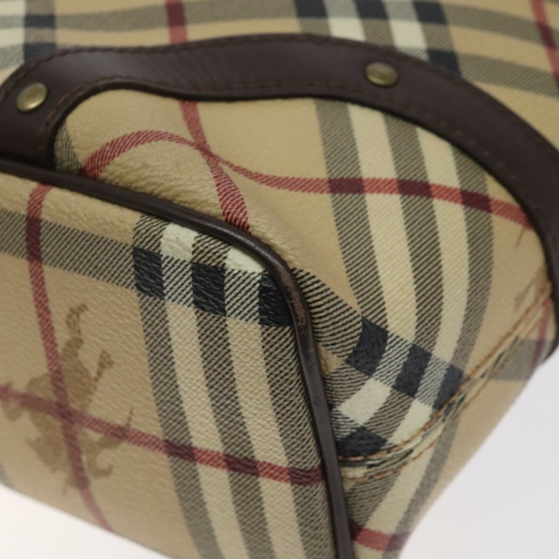 【日本直送】BURBERRY Nova 格紋手提包 PVC 米色 正品 BA2958-14