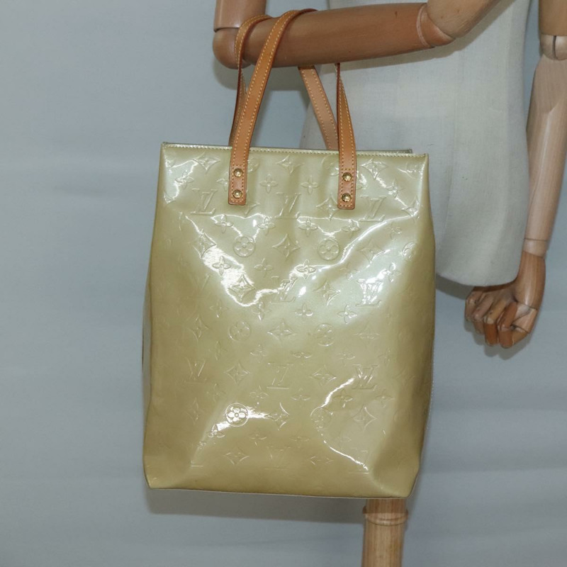【日本直送】路易威登 Monogram Vernis Reade 中型手提包米色 M91141 LV 正品 yk18515-19