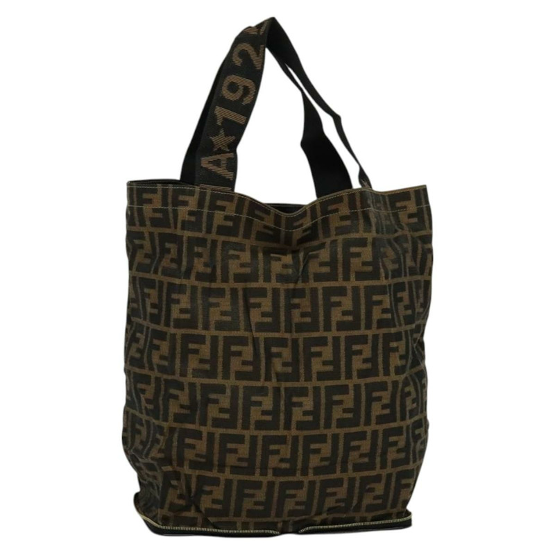 【日本直送】FENDI Zucca 帆布托特包 黑棕色 正品 yk18506-0