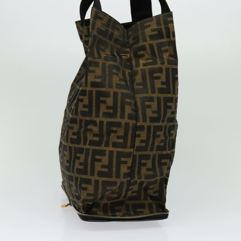 【日本直送】FENDI Zucca 帆布托特包 黑棕色 正品 yk18506-2