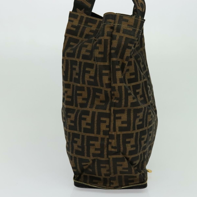 【日本直送】FENDI Zucca 帆布托特包 黑棕色 正品 yk18506-3