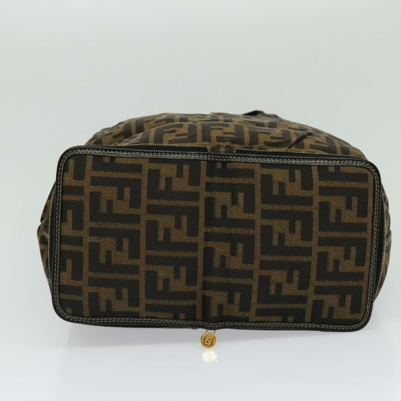 【日本直送】FENDI Zucca 帆布托特包 黑棕色 正品 yk18506-4