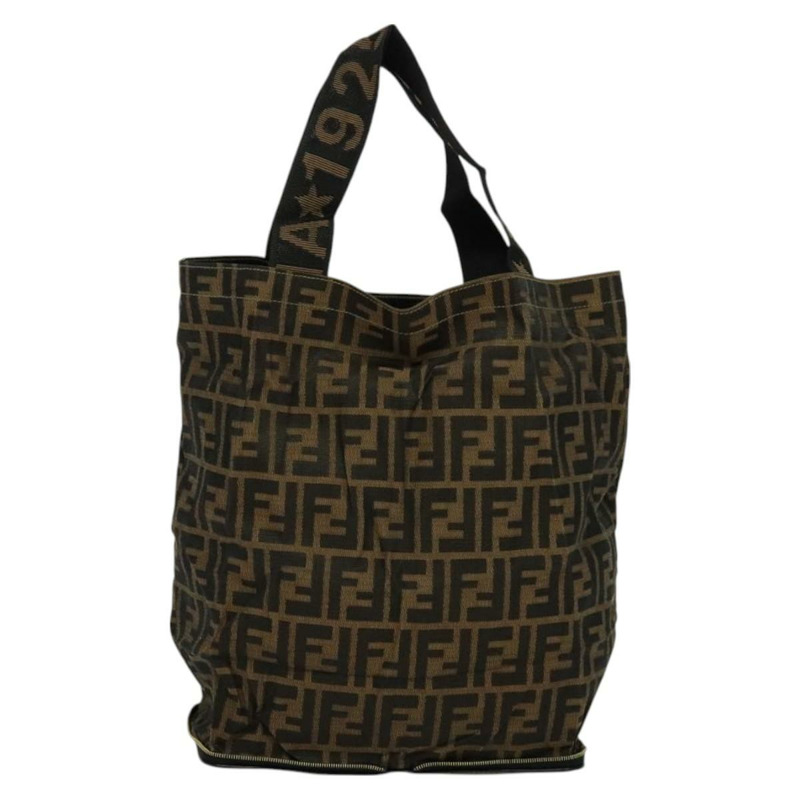 【日本直送】FENDI Zucca 帆布托特包 黑棕色 正品 yk18506-12