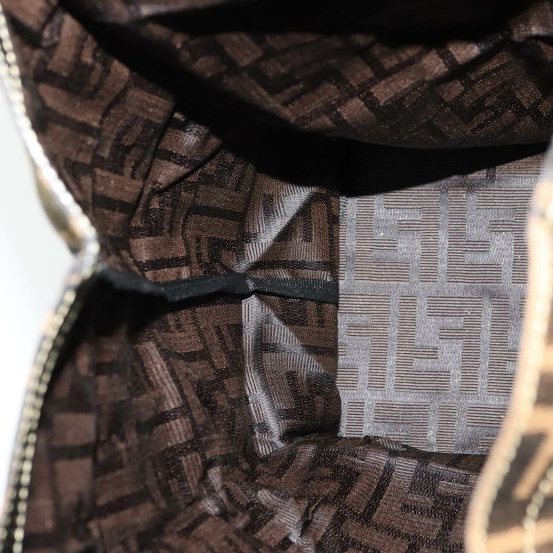 【日本直送】FENDI Zucca 帆布托特包 黑棕色 正品 yk18506-17