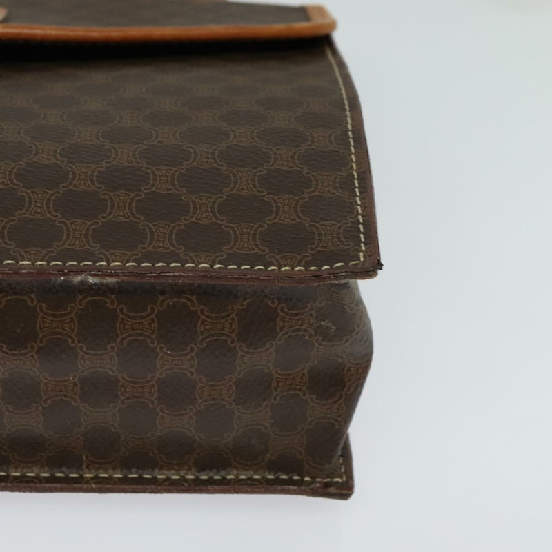 【日本直送】CELINE Macadam 帆布手提包 PVC 皮革 2 款棕色金色正品 yk18454-9