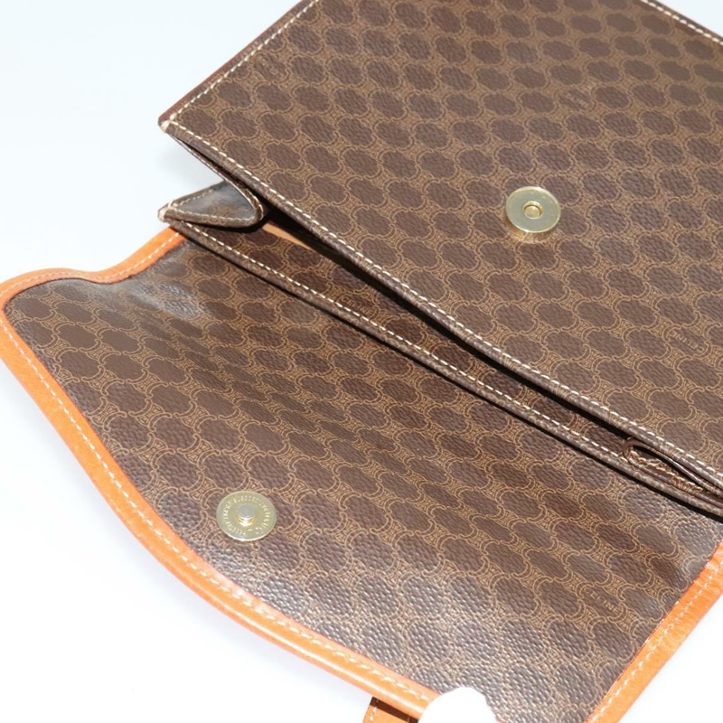 【日本直送】CELINE Macadam 帆布手提包 PVC 皮革 2 款棕色金色正品 yk18454-18