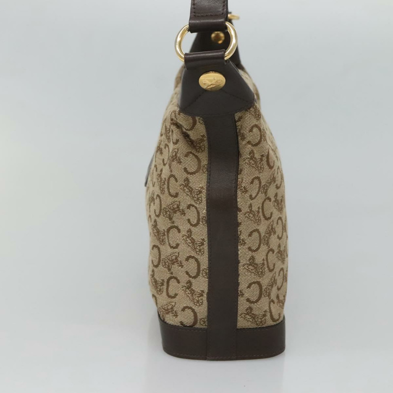 【日本直送】CELINE C Sulky 肩背包 帆布 棕金色 正品 bs26932-3