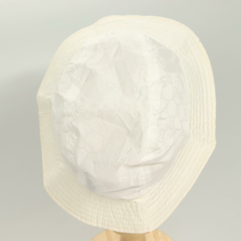 【日本直送】GUCCI GG 帆布漁夫帽 L 白色 正品 hk2863-5