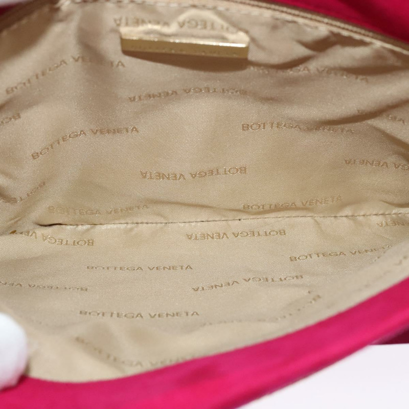 【日本直送】BOTTEGA VENETA 粉紅金色麂皮單肩包 Auth bs26909-10