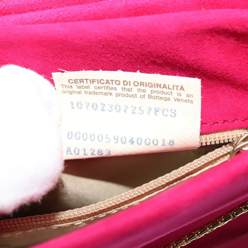 【日本直送】BOTTEGA VENETA 粉紅金色麂皮單肩包 Auth bs26909-11