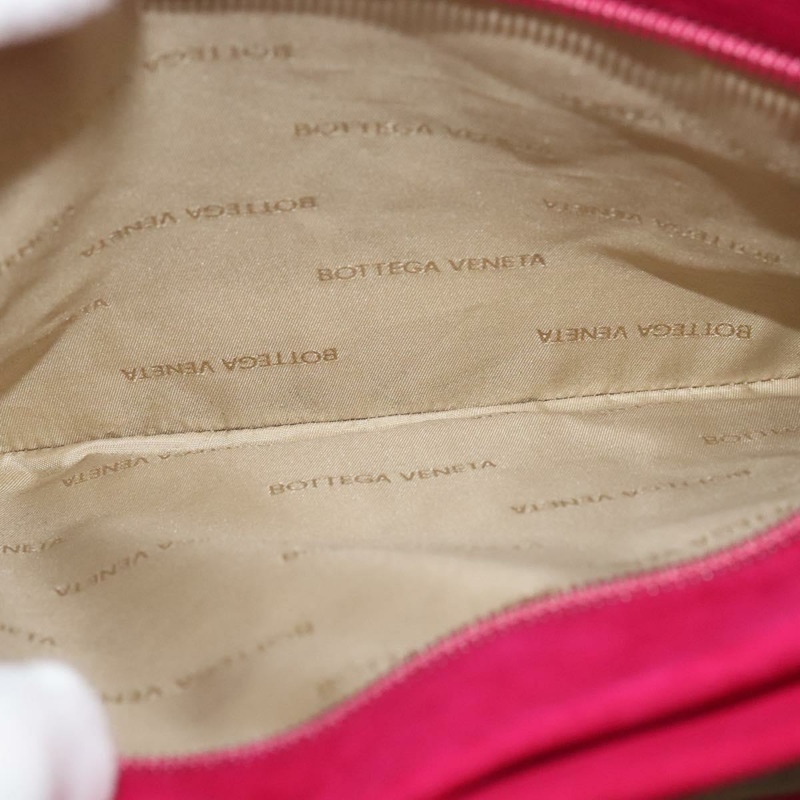 【日本直送】BOTTEGA VENETA 粉紅金色麂皮單肩包 Auth bs26909-20