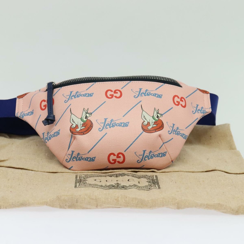 【日本直送】GUCCI 傑森一家兒童隨身包 PVC 粉紅色 502095 正品 bs26794-11