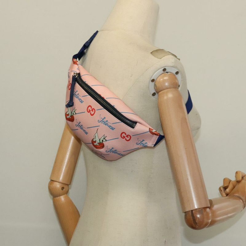【日本直送】GUCCI 傑森一家兒童隨身包 PVC 粉紅色 502095 正品 bs26794-19