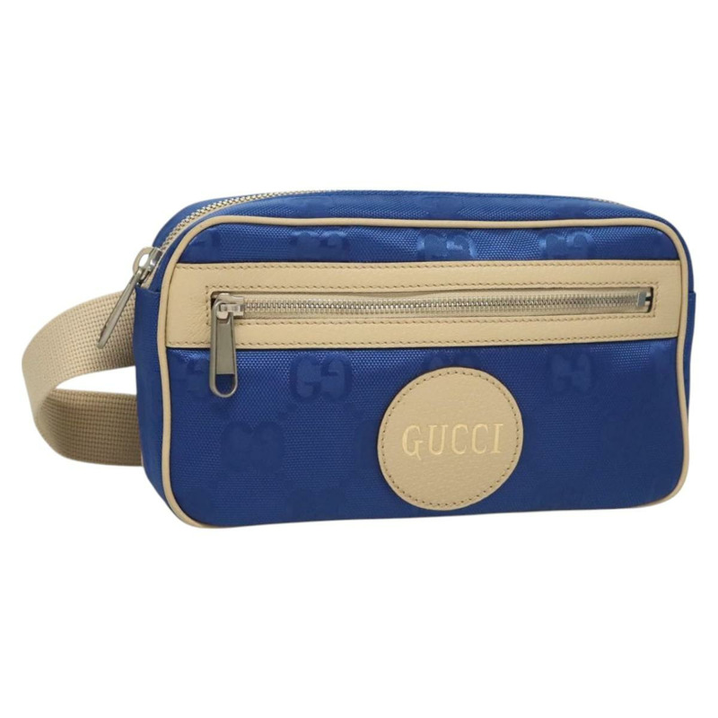 【日本直送】GUCCI GG 帆布腰包 藍色 米色 631341 正品 BA3160-0