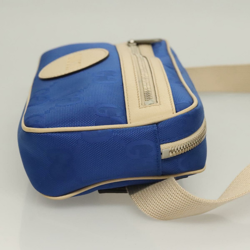 【日本直送】GUCCI GG 帆布腰包 藍色 米色 631341 正品 BA3160-2