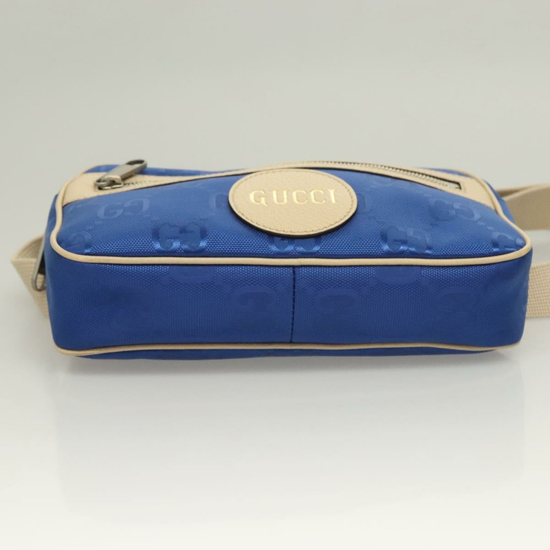 【日本直送】GUCCI GG 帆布腰包 藍色 米色 631341 正品 BA3160-4