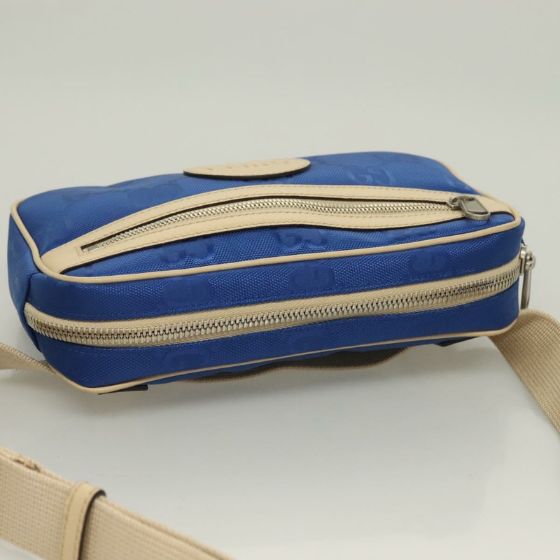 【日本直送】GUCCI GG 帆布腰包 藍色 米色 631341 正品 BA3160-5