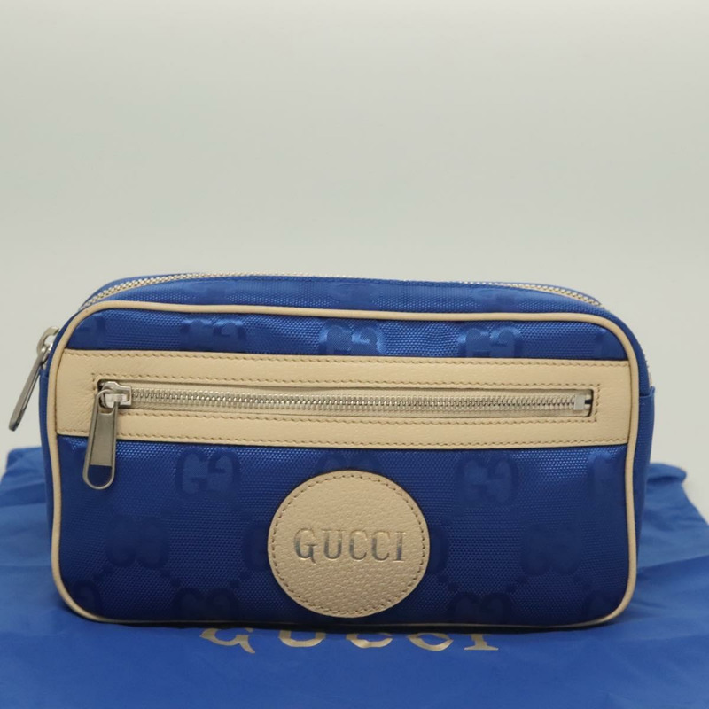 【日本直送】GUCCI GG 帆布腰包 藍色 米色 631341 正品 BA3160-11